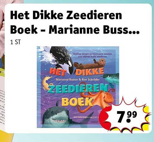 Het Dikke Zeedieren Boek - Marianne Buss...