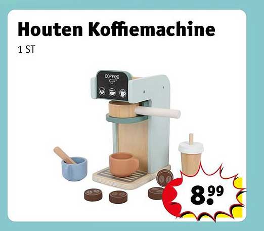 Houten Koffiemachine 1 ST