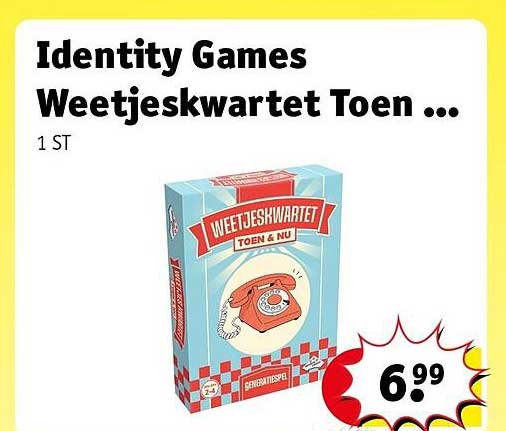 Identity Games Weetjeskwartet Toen ...