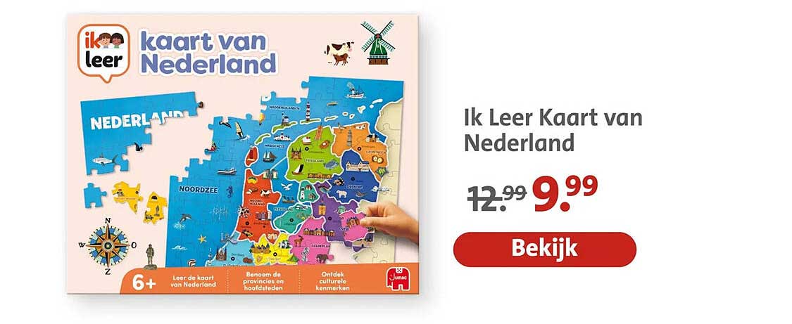 Ik Leer Kaart van Nederland