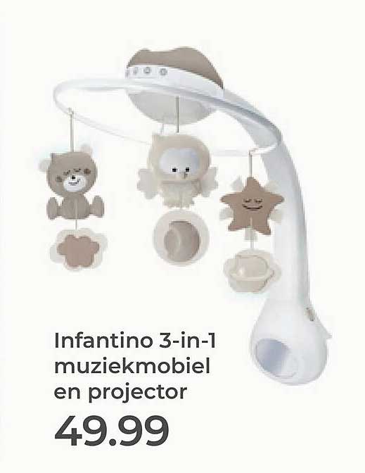 Infantino 3-in-1 muziekmobiel en projector