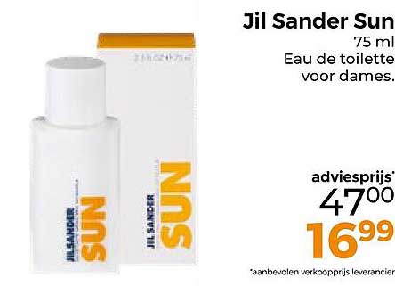 Jil Sander Sun 75 ml Eau de toilette voor dames.