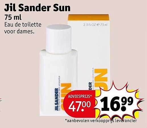 Jil Sander Sun 75 ml Eau de toilette voor dames