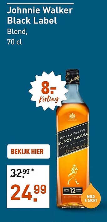 Johnnie Walker Black Label Blend, 70 cl