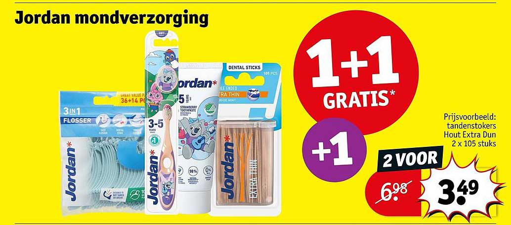 Jordan mondverzorging 1+1 gratis