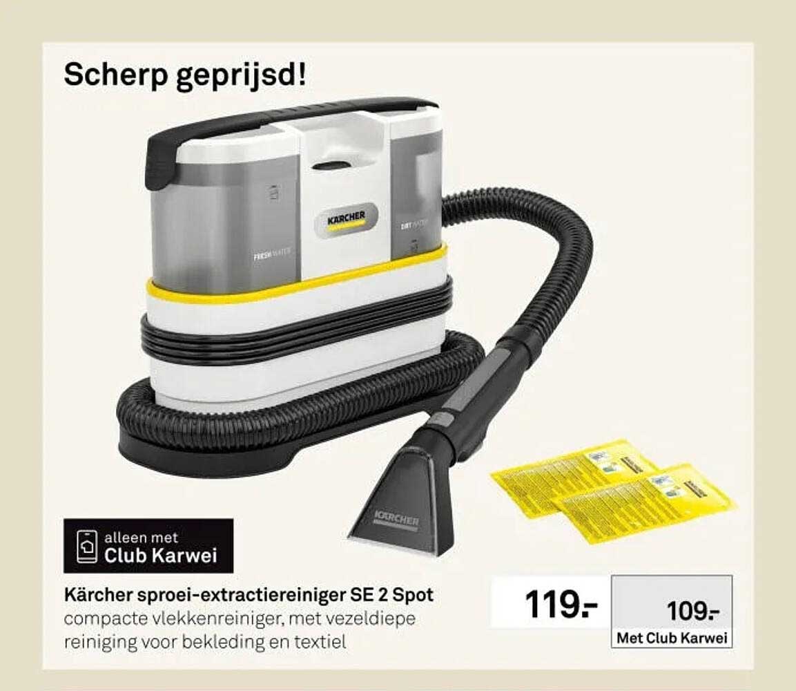 Kärcher sproei-extractiereiniger SE 2 Spot
