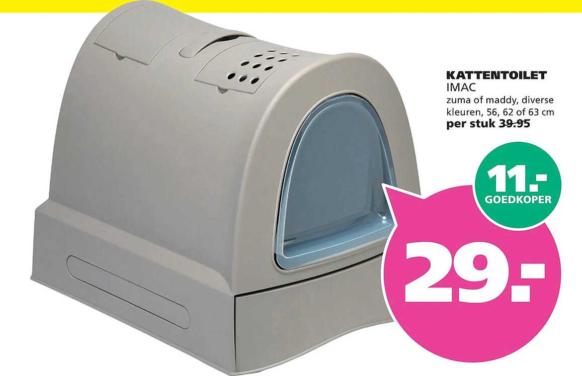 KATTENTOILET IMAC zuma of maddy, diverse kleuren, 56, 62 of 63 cm