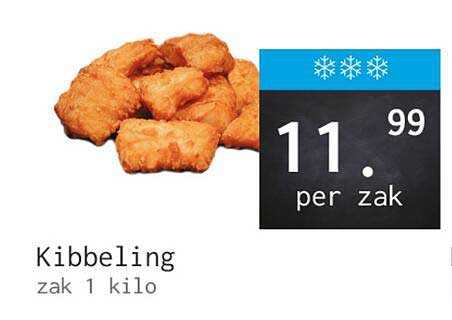 Kibbeling zak 1 kilo