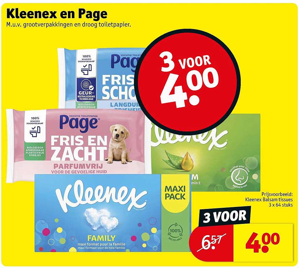 Kleenex en Page