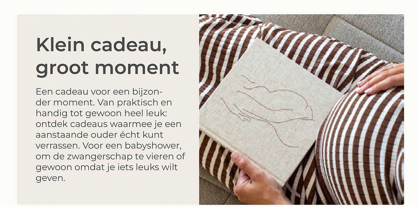 Klein cadeau, groot moment