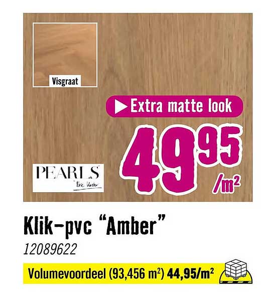 Klik-pvc “Amber” Volumevoordeel (93,456 m²)