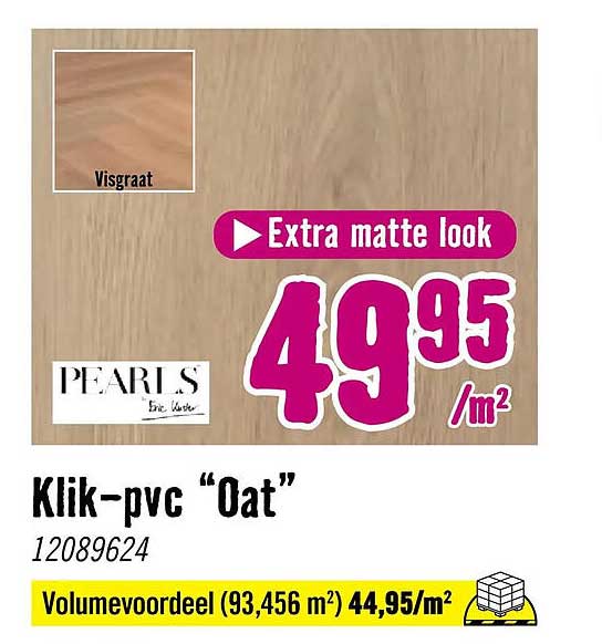 Klik-pvc “Oat” Volumevoordeel (93,456 m²)