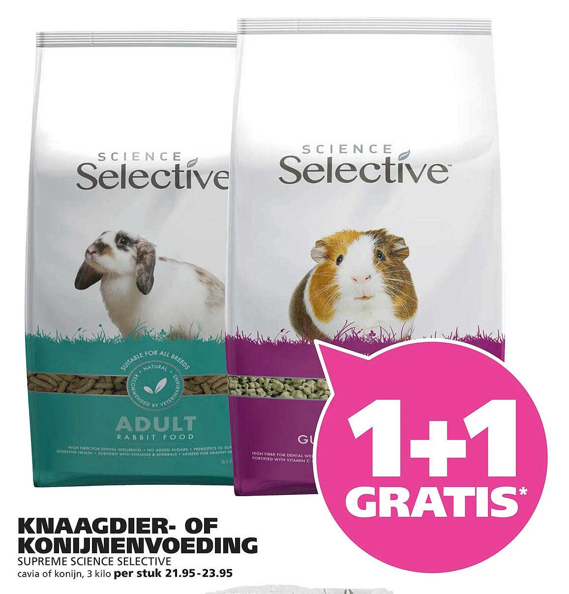 Knaagdier- of konijnenvoeding Supreme Science Selective 1+1 gratis