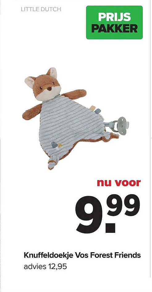 Knuffeldoekje Vos Forest Friends