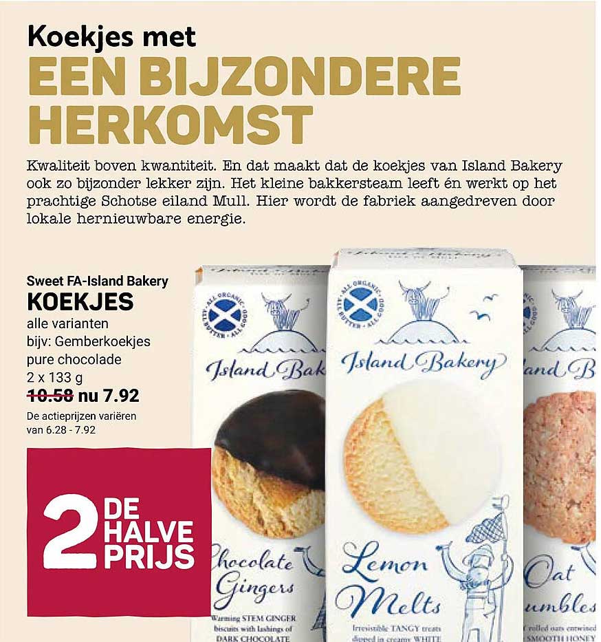 Koekjes alle varianten 2e halve prijs