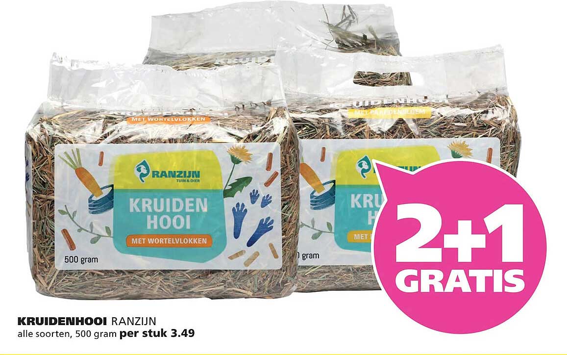 Kruidenhooi 2+1 gratis