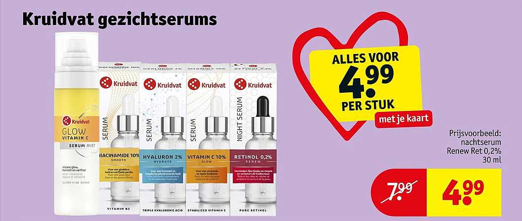Kruidvat gezichtsserums
