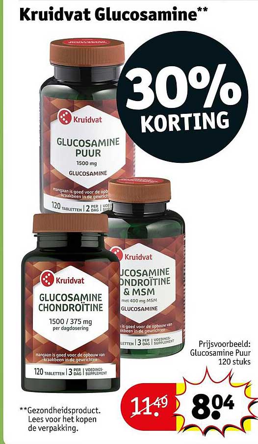 Kruidvat Glucosamine 30% KORTING