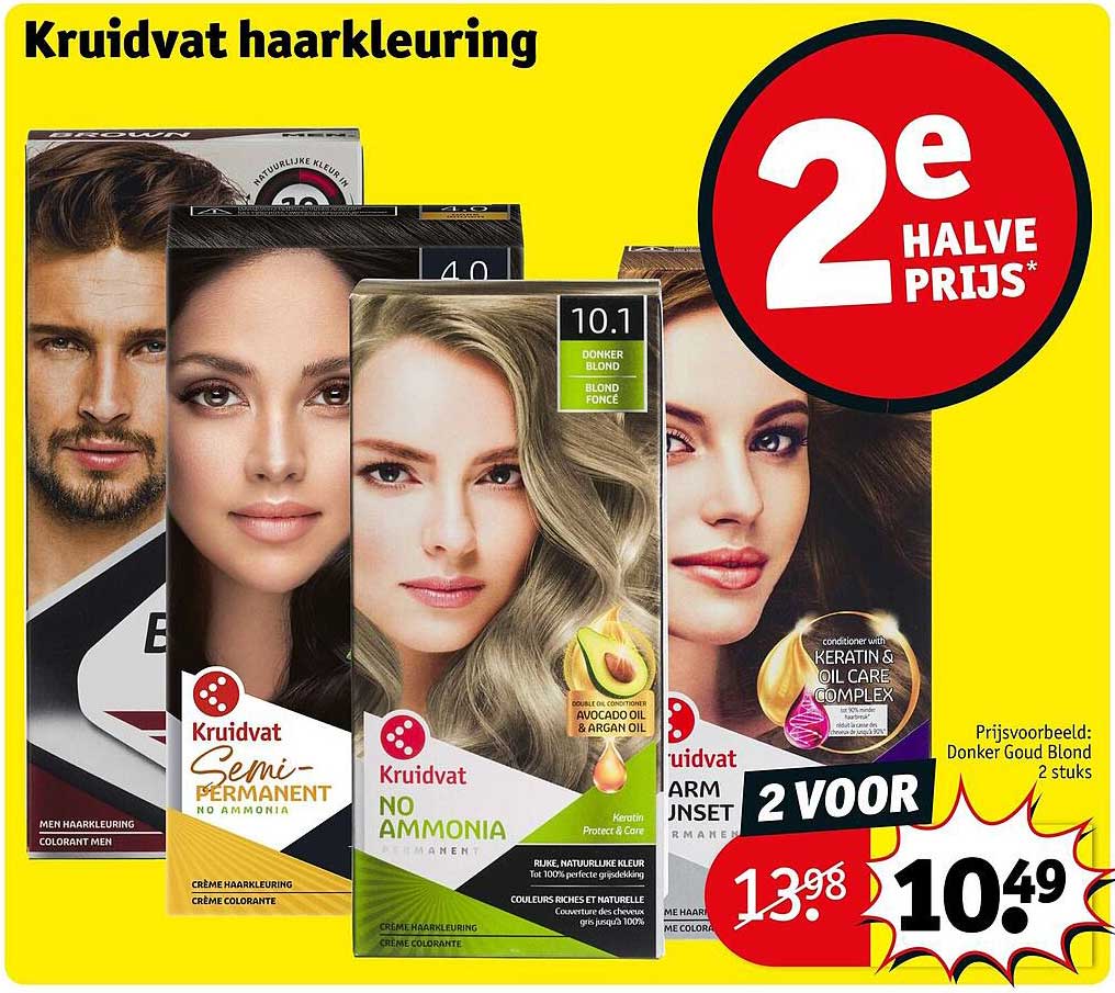 Kruidvat haarkleuring 2e halve prijs