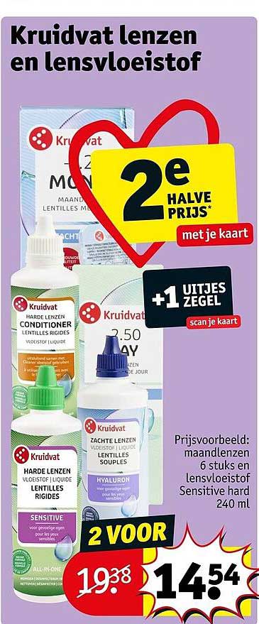 Kruidvat lenzen en lensvloeistof 2e halve prijs