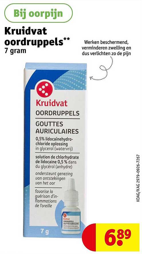 Kruidvat oordruppels** 7 gram