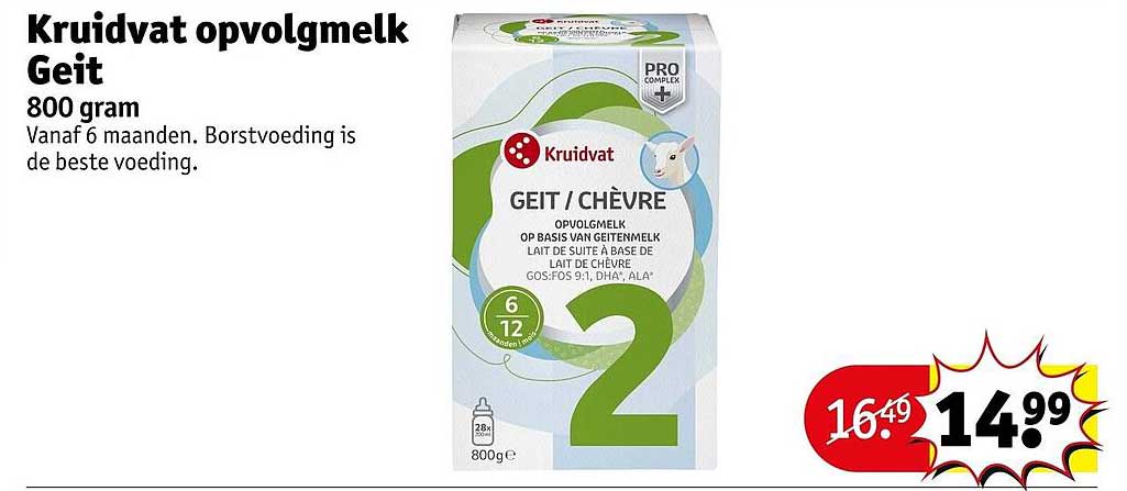 Kruidvat opvolgmelk Geit