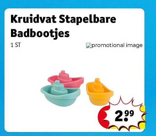 Kruidvat Stapelbare Badbootjes