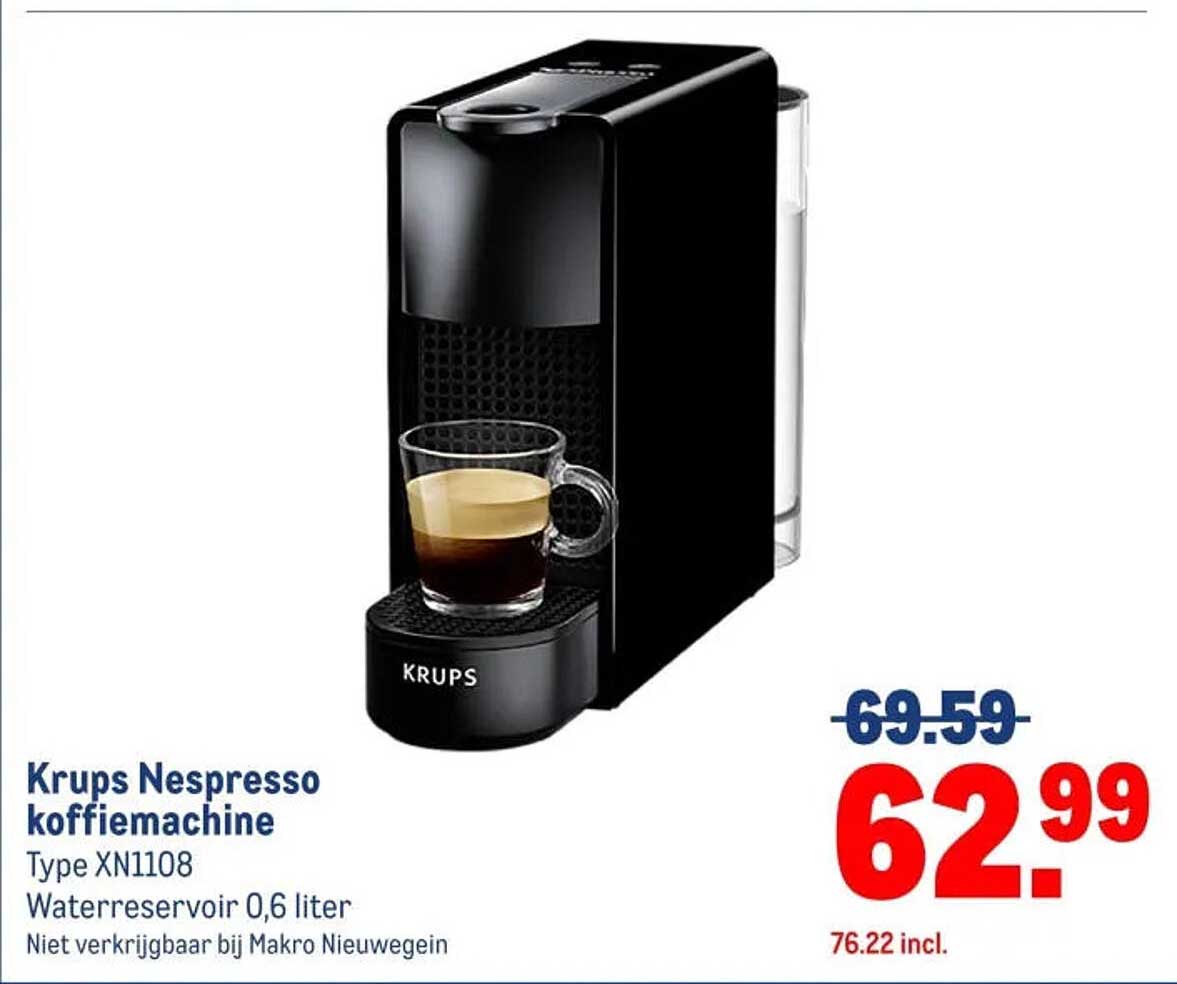 Krups Nespresso koffiemachine