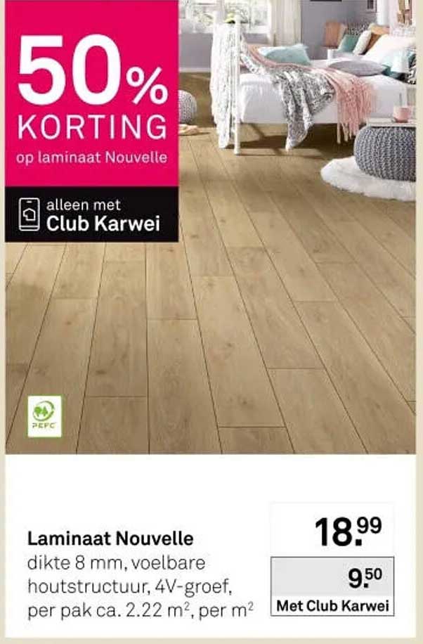 Laminaat Nouvelle 50% KORTING