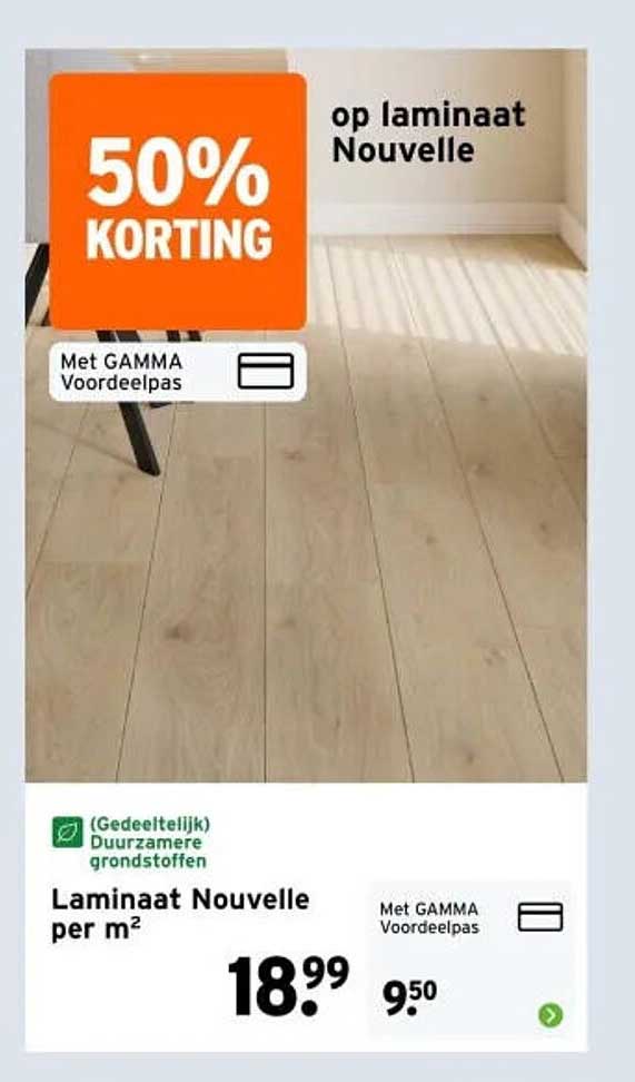 Laminaat Nouvelle per m² 50% KORTING