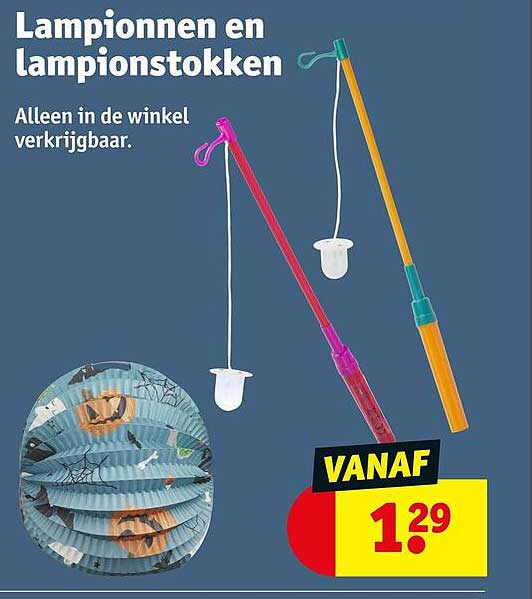 Lampionnen en lampionstokken