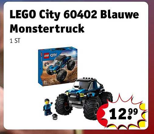 LEGO City 60402 Blauwe Monstertruck
