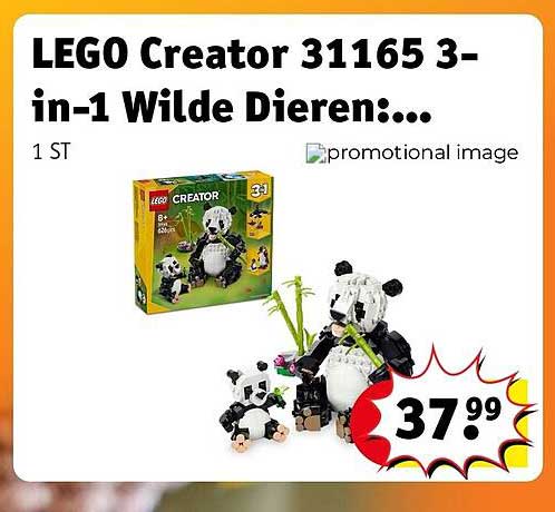 LEGO Creator 31165 3-in-1 Wilde Dieren:...