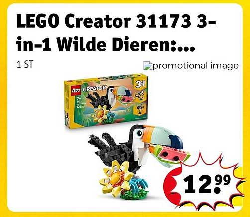 LEGO Creator 31173 3-in-1 Wilde Dieren:...