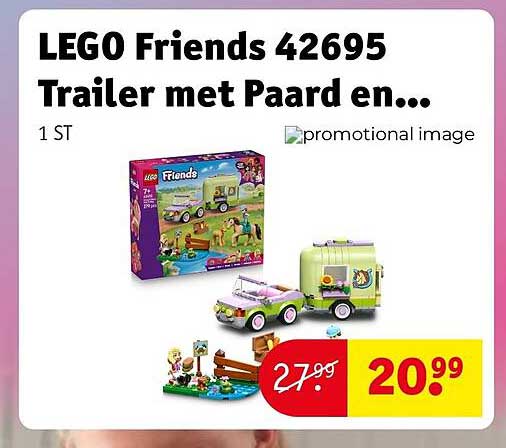 LEGO Friends 42695 Trailer met Paard en...