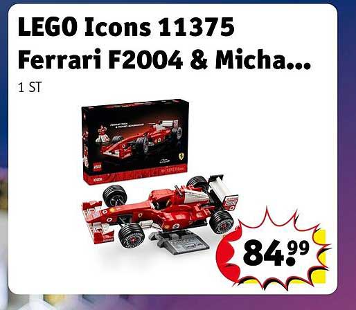 LEGO Icons 11375 Ferrari F2004 & Micha...