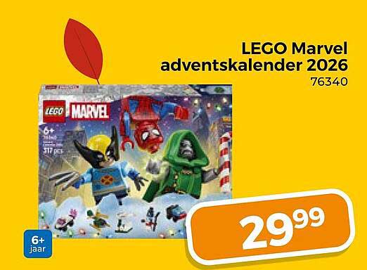 LEGO Marvel adventskalender 2026 76340