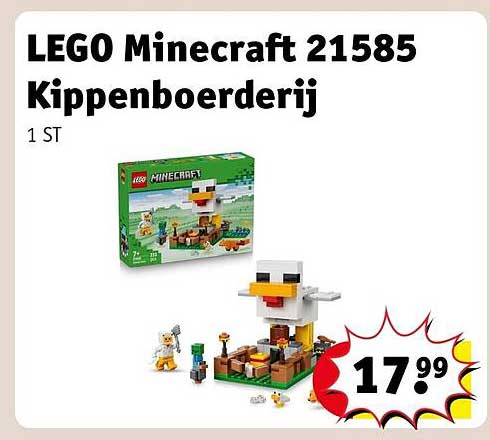 LEGO Minecraft 21585 Kippenboerderij