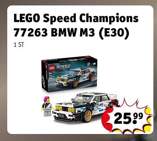 LEGO Speed Champions 77263 BMW M3 (E30) 1 ST
