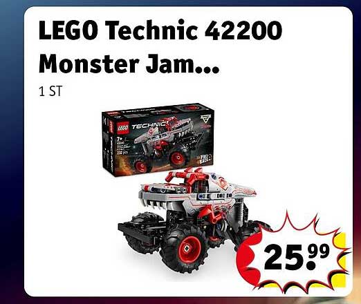 LEGO Technic 42200 Monster Jam...