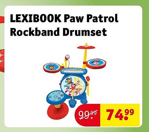 LEXIBOOK Paw Patrol Rockband Drumset