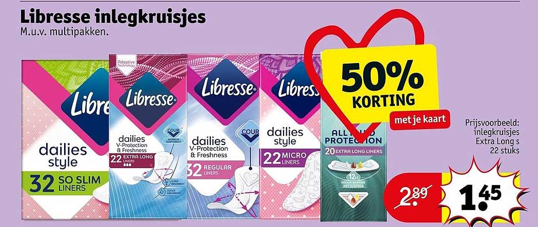 Libresse inlegkruisjes