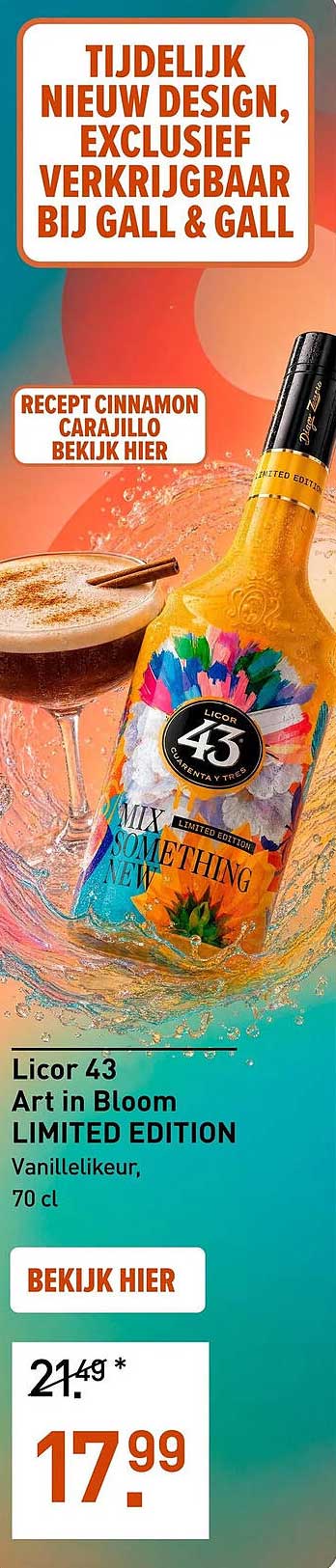 Licor 43 Art in Bloom LIMITED EDITION