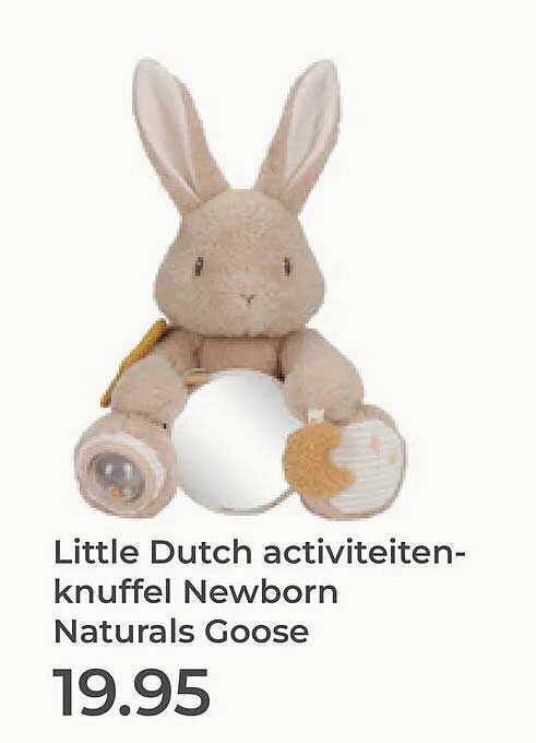Little Dutch activiteiten-knuffel Newborn Naturals Goose