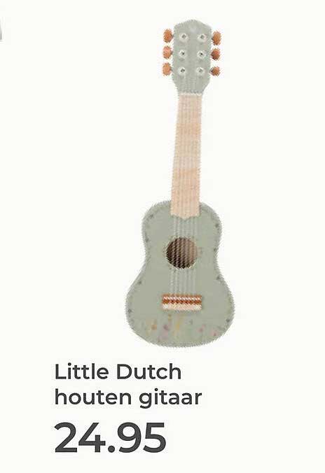 Little Dutch houten gitaar