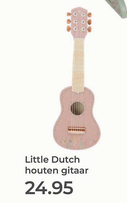 Little Dutch houten gitaar