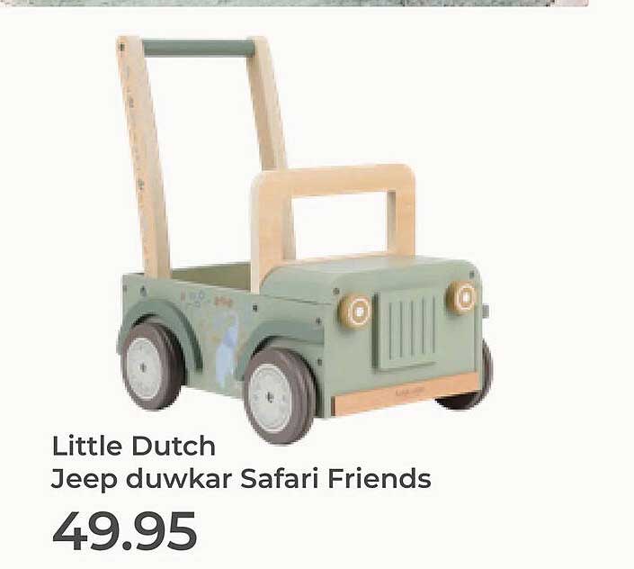 Little Dutch Jeep duwkar Safari Friends
