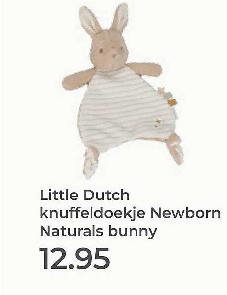 Little Dutch knuffeldoekje Newborn Naturals bunny