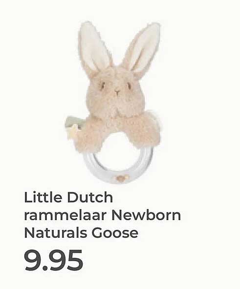 Little Dutch rammelaar Newborn Naturals Goose