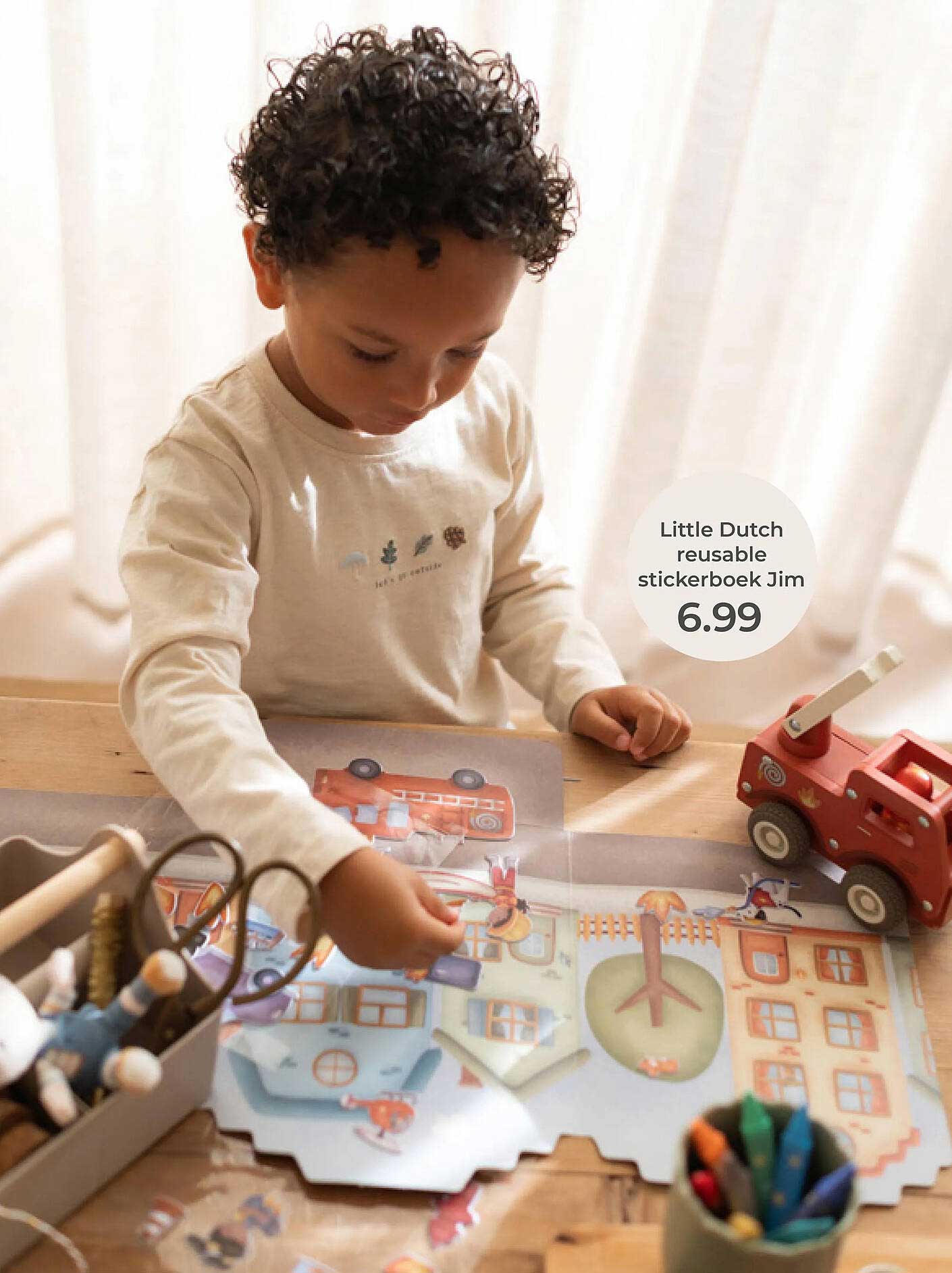 Little Dutch reusable stickerboek Jim